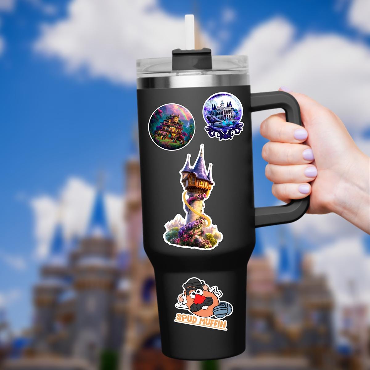Rapunzel Tangled Sticker: Waterproof Vinyl Decal for Laptop, Water Bottle