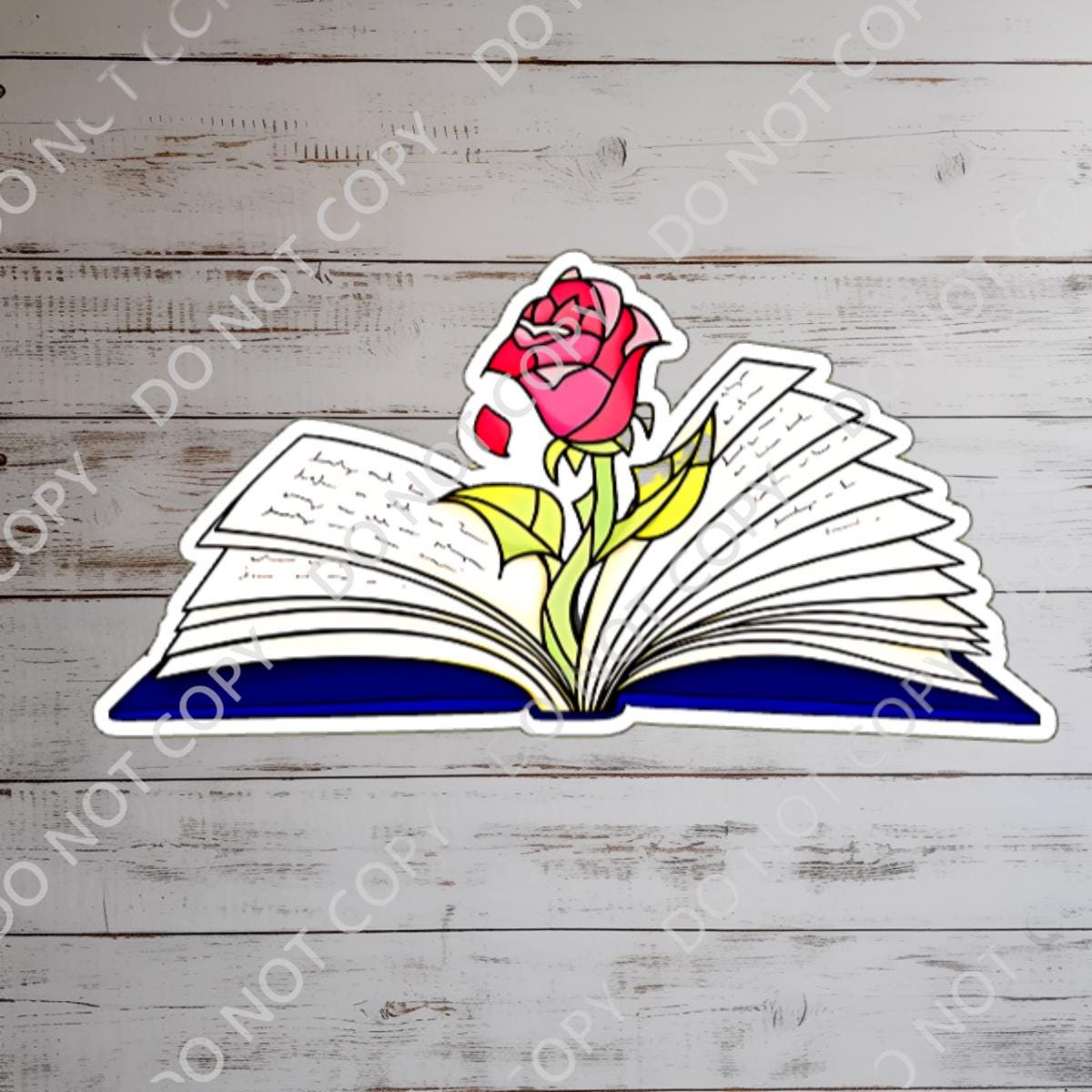 Beauty and the Beast Sticker | Waterproof Laptop Decal Disney presents, Disney Gifts, Junk Journal, Journal stickers,
