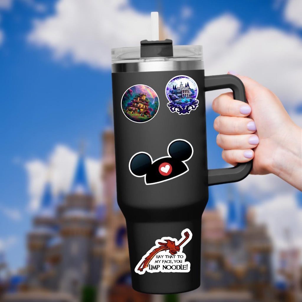 Mickey Hat Sticker Waterproof Disney Laptop, Mickeyy, Pixie Dust Disney Mickey Mouse Disneying Theme Park Vacation, Castle Park Mouse