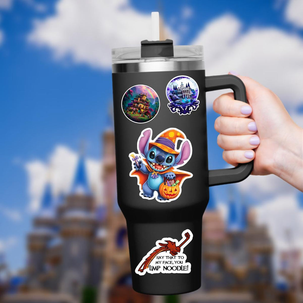 Halloween Stitch Sticker: Waterproof Vinyl Decal for Laptop, Water Bottle
