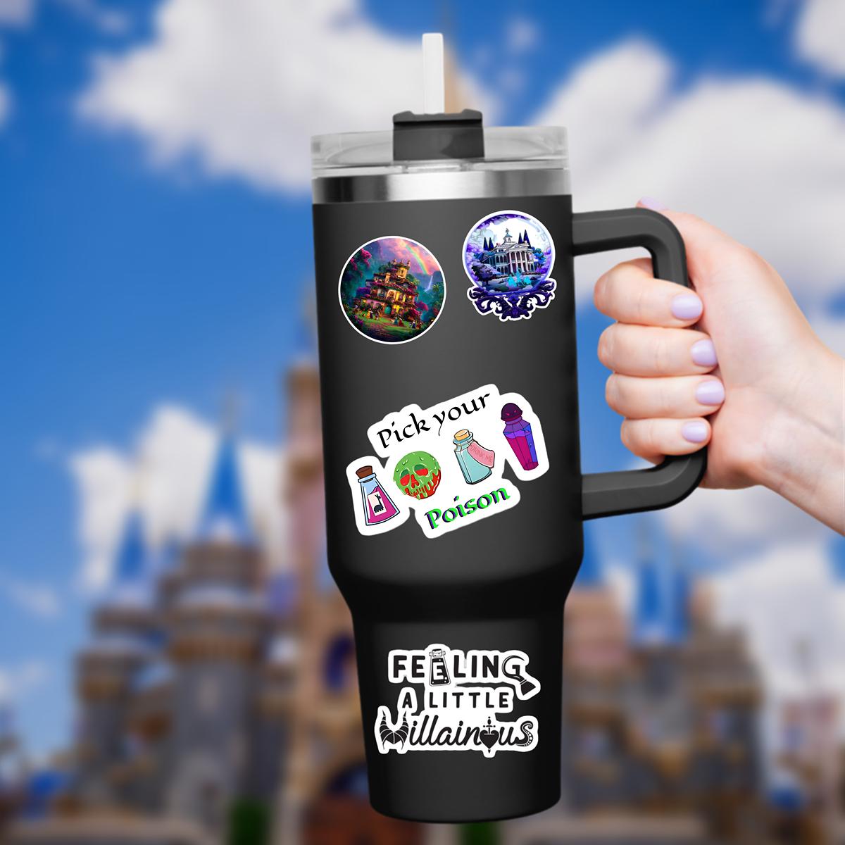 Disney Villain Sticker disney villainous Waterproof Disney Laptop, Disneying Water Bottle, Hydro Bottle Theme Park Vacation, Castle Park