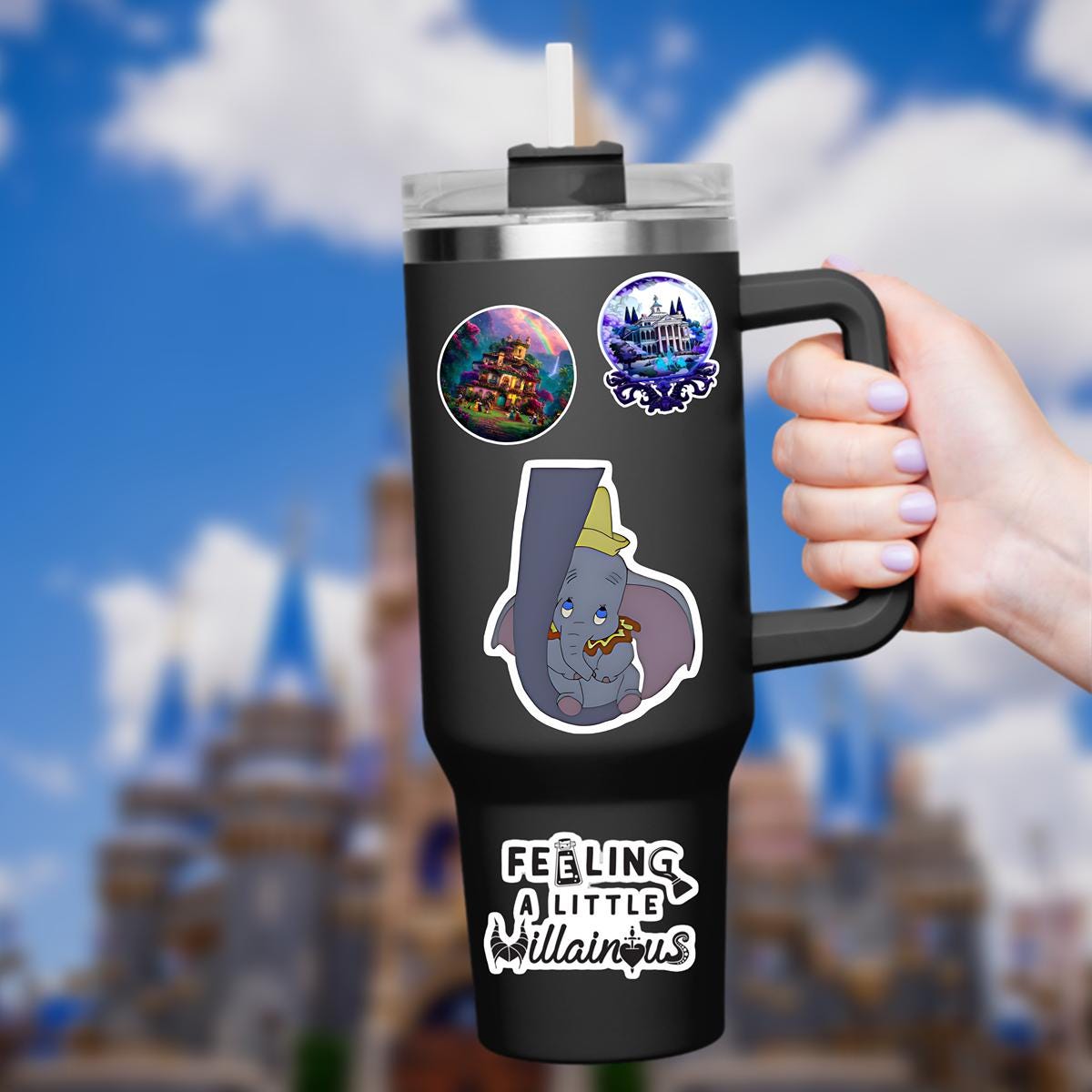 Dumbo Disney Sticker Waterproof Disney Laptop, Disneying Theme Park Vacation, Castle Park Mouse