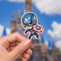 Marvel Captain America Sticker Disneyy Waterproof Disney Laptop Stickers, planner stationery decal water bottle cell