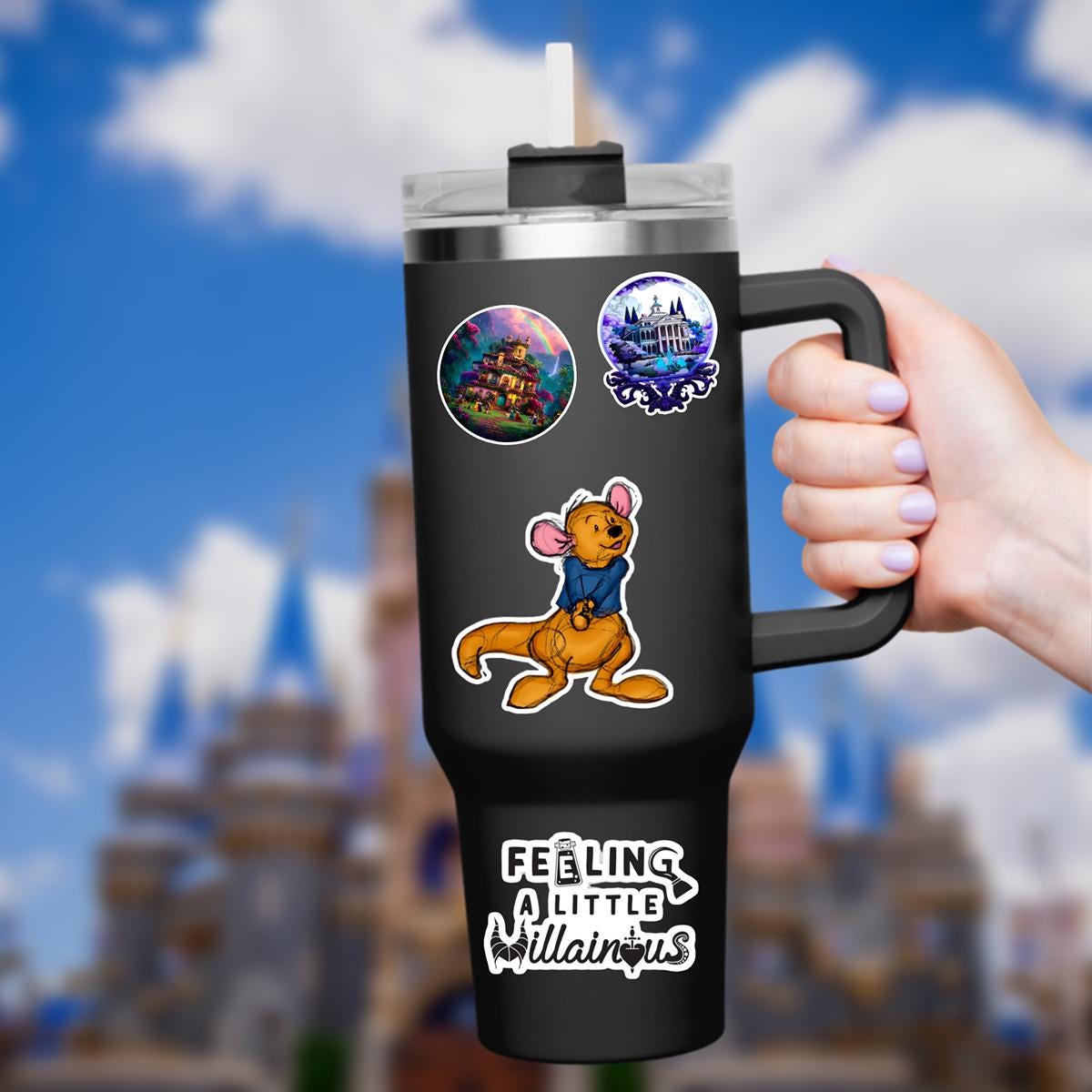 Disneyy Winnie The Pooh Disney Laptop Sticker Positive Affirmation planner stationery decal water bottle cell