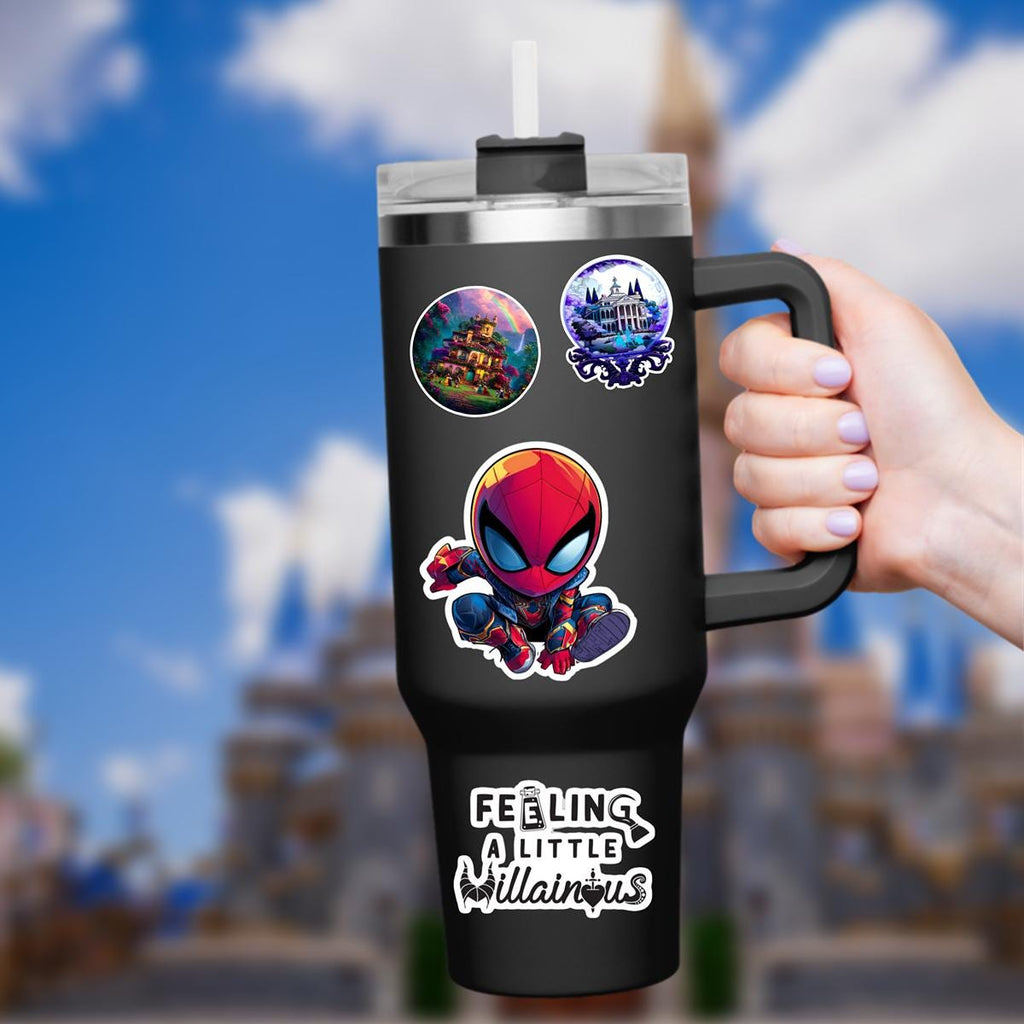 Marvel Spiderman Sticker Disneyy Waterproof Disney Laptop Stickers, planner stationery decal water bottle cell