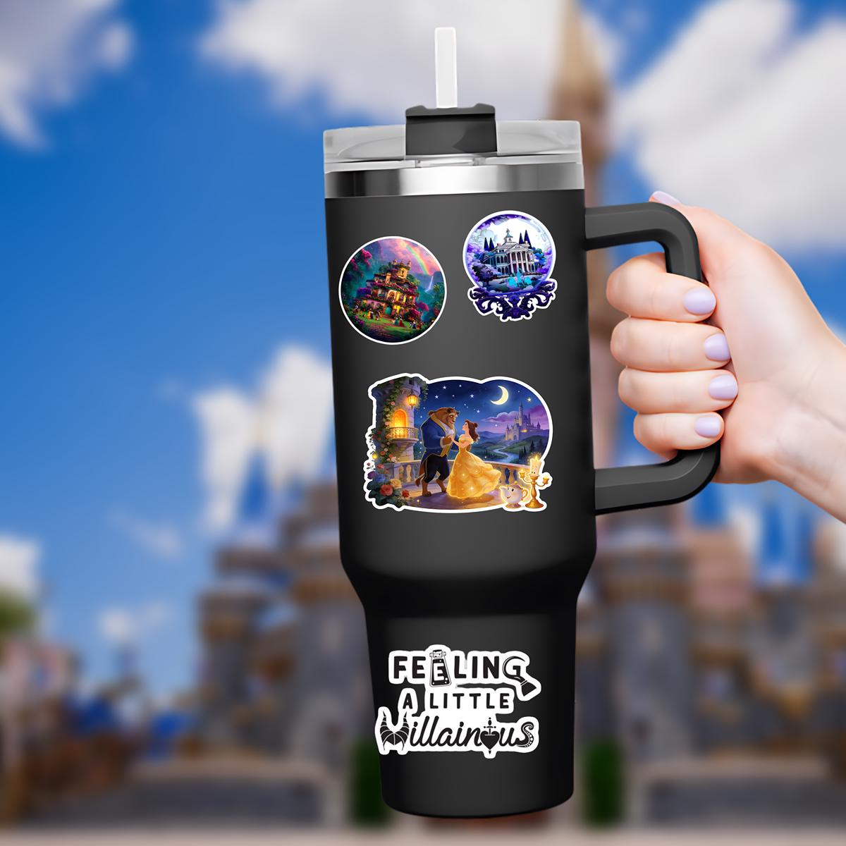 Disney Beauty and The Beast Sticker: Waterproof Vinyl Decal for Laptop, Water Bottle