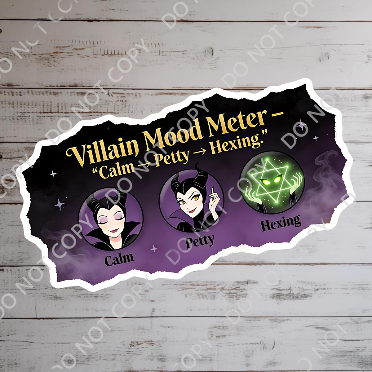 Disney Villain Maleficent Sticker Disney Humor villainous Waterproof Disney Laptop, Disneying Water Bottle Hydro Bottle Theme Park Vacation