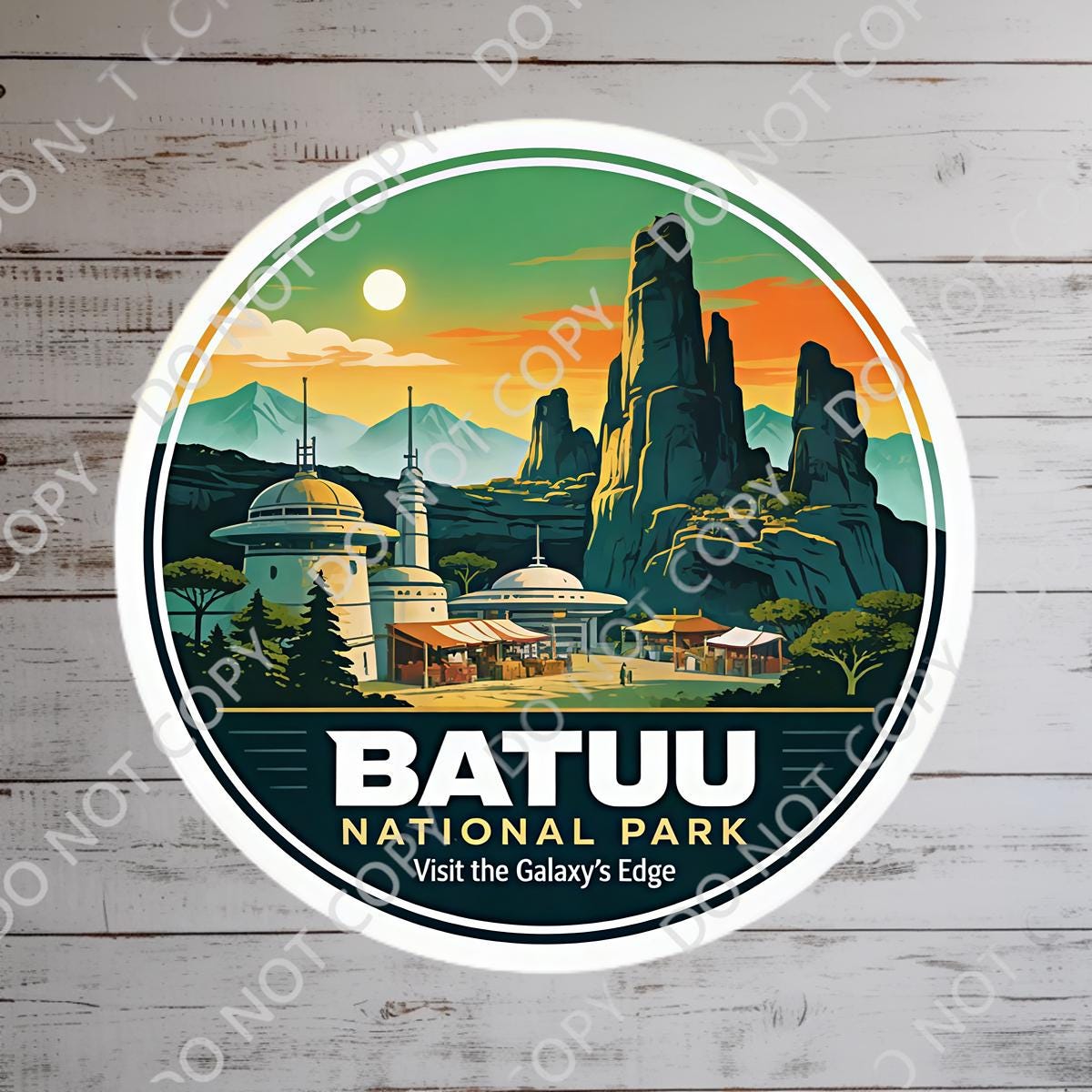 Star Wars Batuu Waterproof Disney Laptop Stickers/ Disney yoda starwars planner stationery decal water bottle cell phone