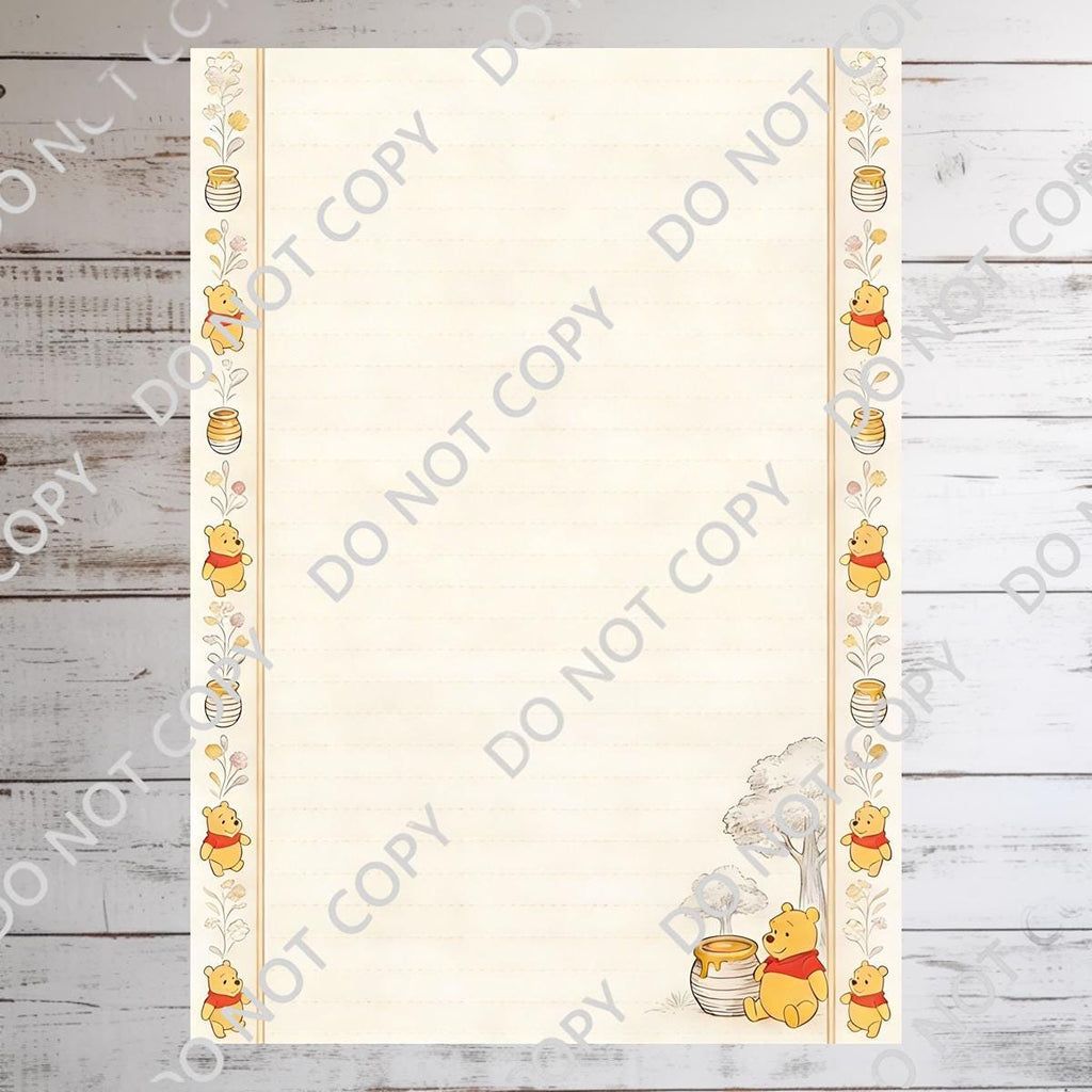 Disney Winnie The Pooh Memo Notepad 50 sheets bullet journal Disney planner paper scrapbook stationery notebook supplies