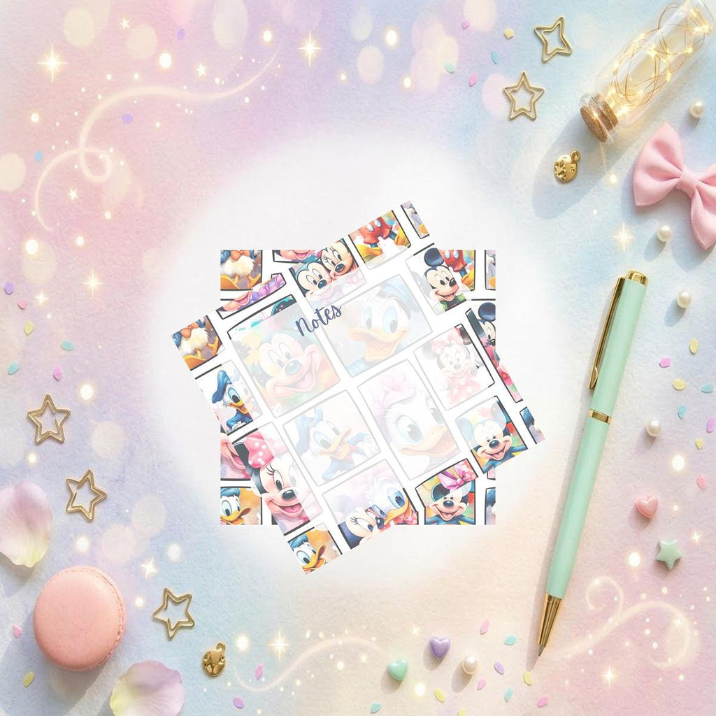 Disneyy Mickey And Friends Memo Notepad 50 sheets bullet journal Disney planner paper scrapbook stationery notebook supplies