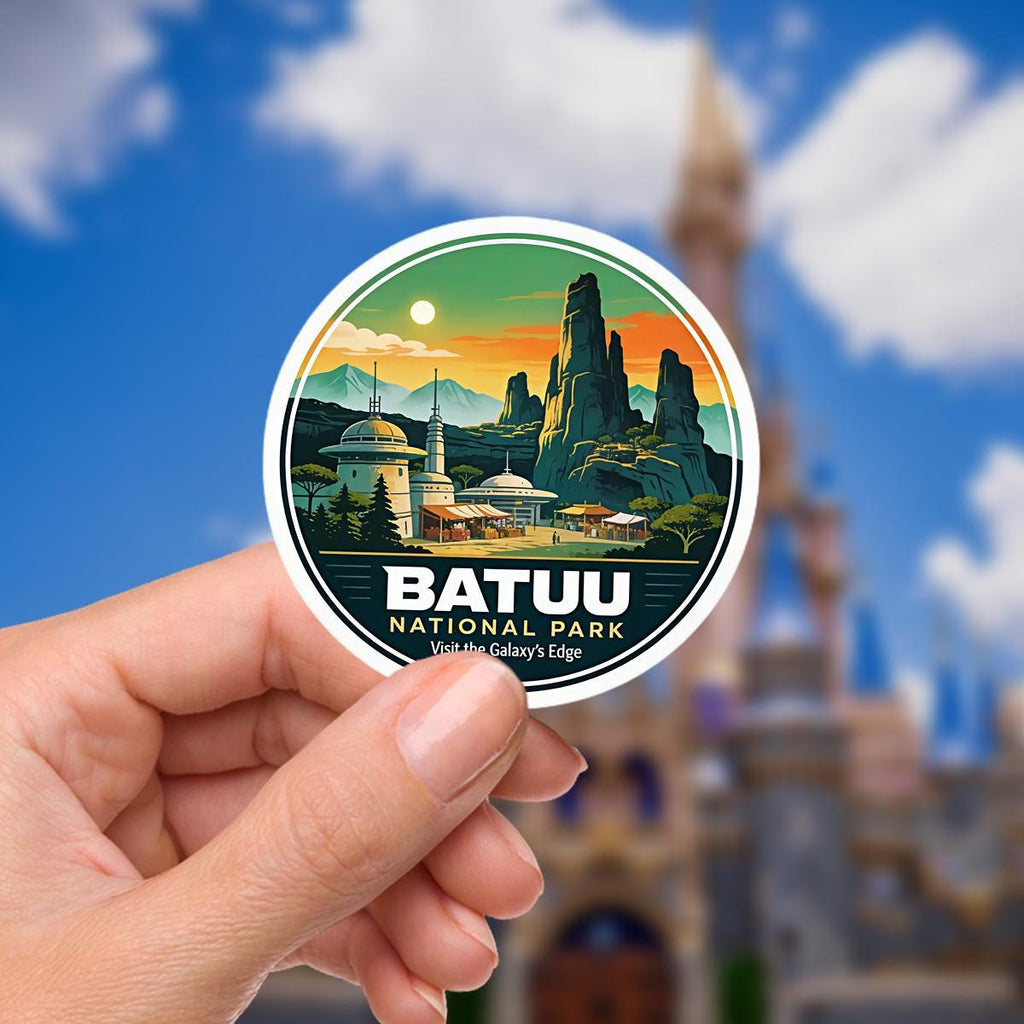 Star Wars Batuu Waterproof Disney Laptop Stickers/ Disney yoda starwars planner stationery decal water bottle cell phone