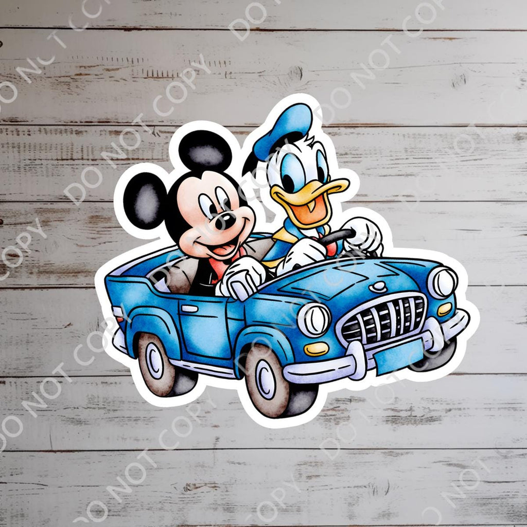 Disney Mickey and Donald Sticker Waterproof Disney Laptop, Disneying Theme Park Vacation, Castle Park Mouse