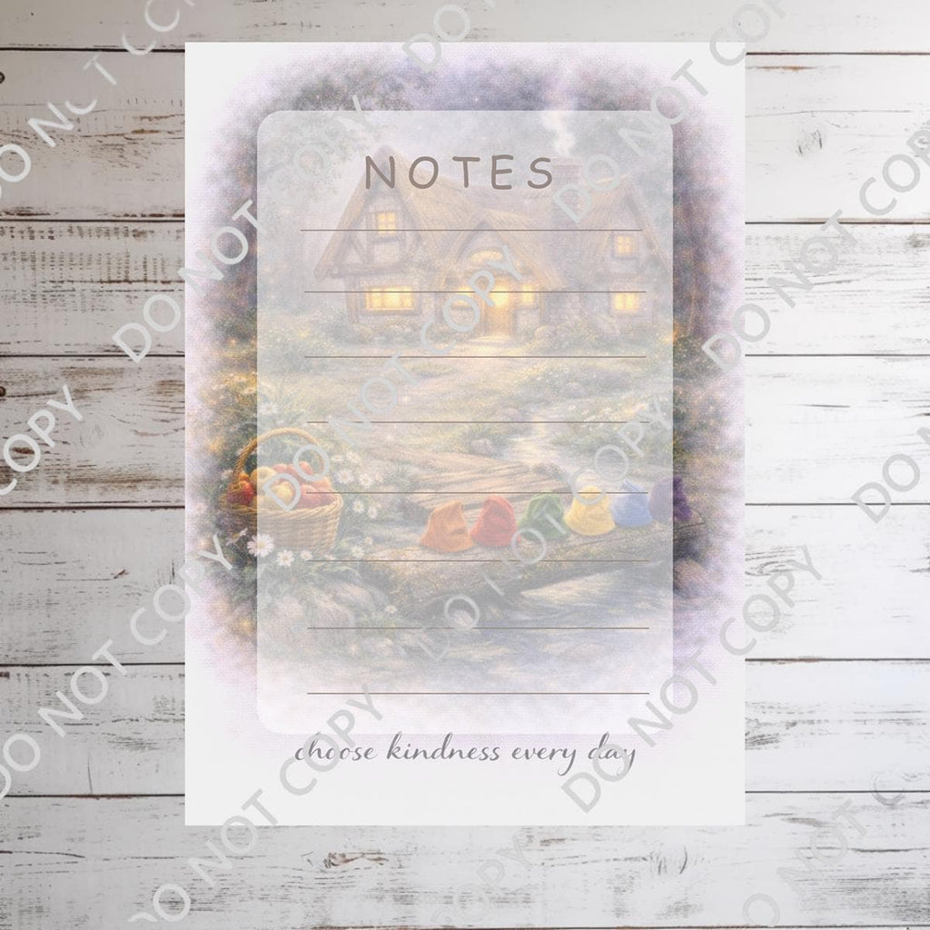 Disney Snow White Carriage  Memo Notepad 50 sheets bullet journal Disney planner paper scrapbook stationery notebook supplies