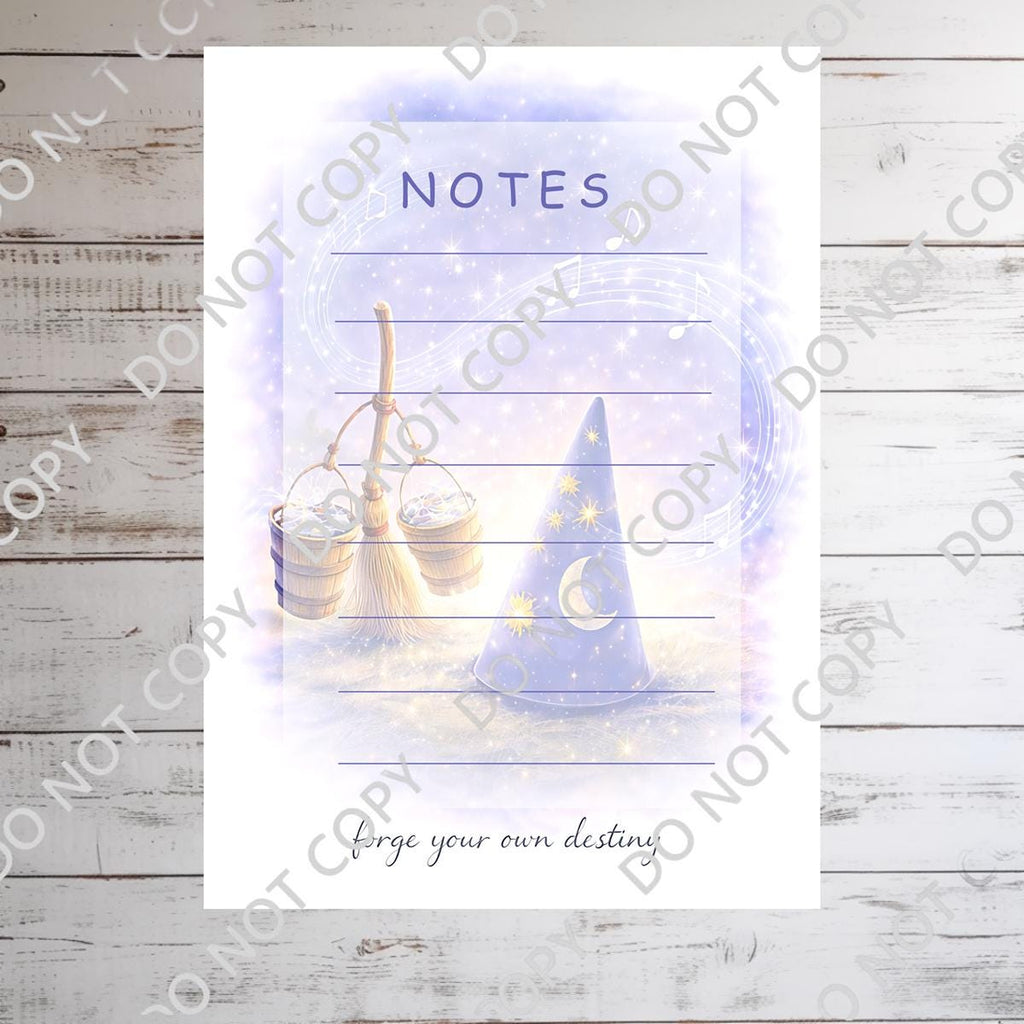 Disney Fantasia Memo Notepad 50 sheets bullet journal Disney planner paper scrapbook stationery notebook supplies