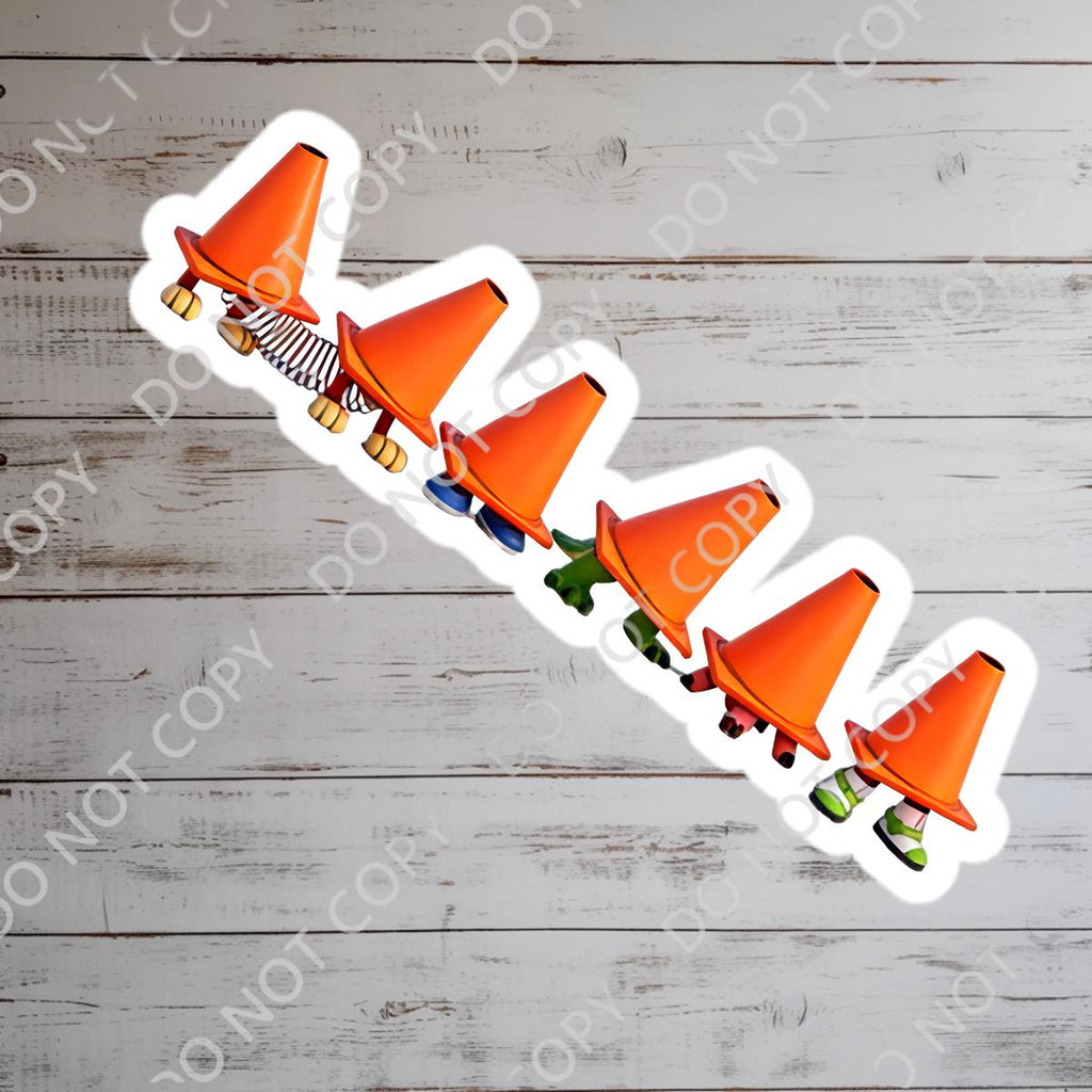 Toy Story Toys Crossing Buzz Lightyear, Waterproof Vinyl Decal