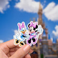 Disney Minnie and Daisy Sticker Waterproof Disney Laptop, Disneying Theme Park Vacation, Castle Park Mouse