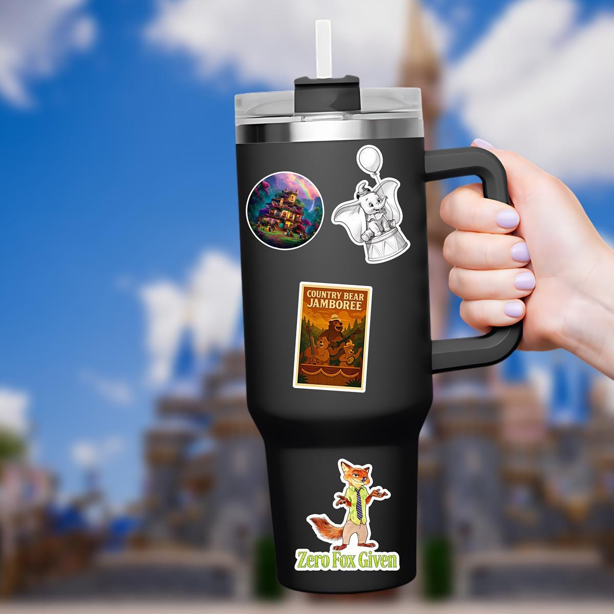 Disney Magic Kingdom Country Bear Jamboree Sticker Waterproof Disney Laptop, Disneying Theme Park Vacation, Castle Park Mouse