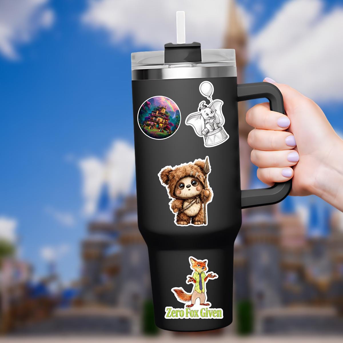 Star Wars  Ewok Wicket Waterproof Disney Laptop Stickers/  Disney yoda starwars planner stationery decal water bottle cell phone