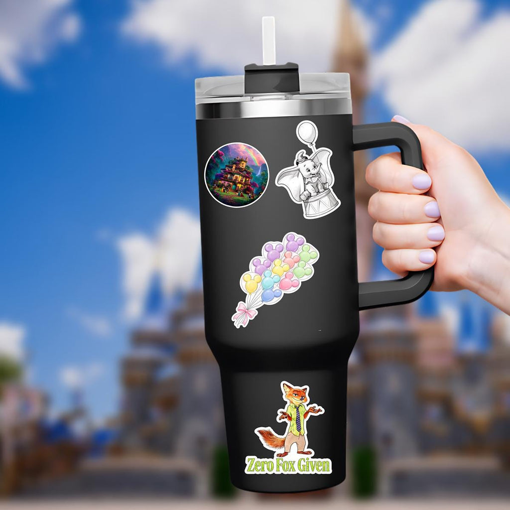 Disneyy World Castle Balloons TinkerBelle Laptop Sticker/ Magic Kingdom Fantasyland Disney decal/ planner water bottle cell phone decal