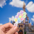 Disneyy World Castle Balloons TinkerBelle Laptop Sticker/ Magic Kingdom Fantasyland Disney decal/ planner water bottle cell phone decal