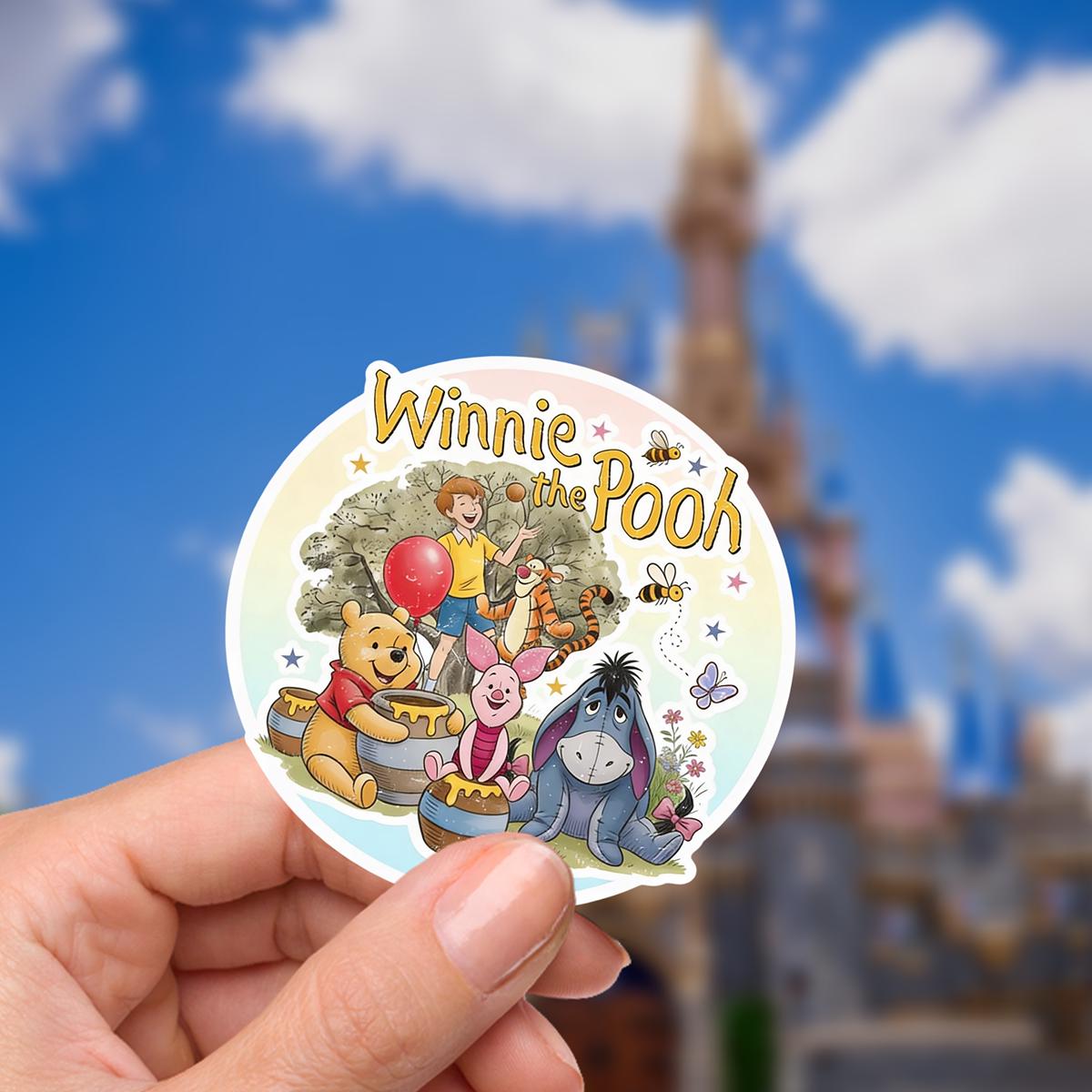 Disneyy  Winnie The Pooh Disney Laptop Sticker Positive Affirmation planner stationery decal water bottle cell