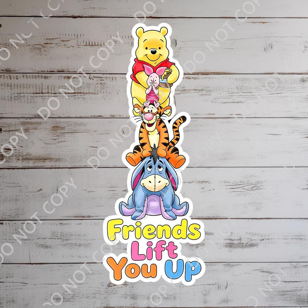 Disney  Winnie The Pooh Disney Laptop Sticker Positive Affirmation planner stationery decal water bottle cell