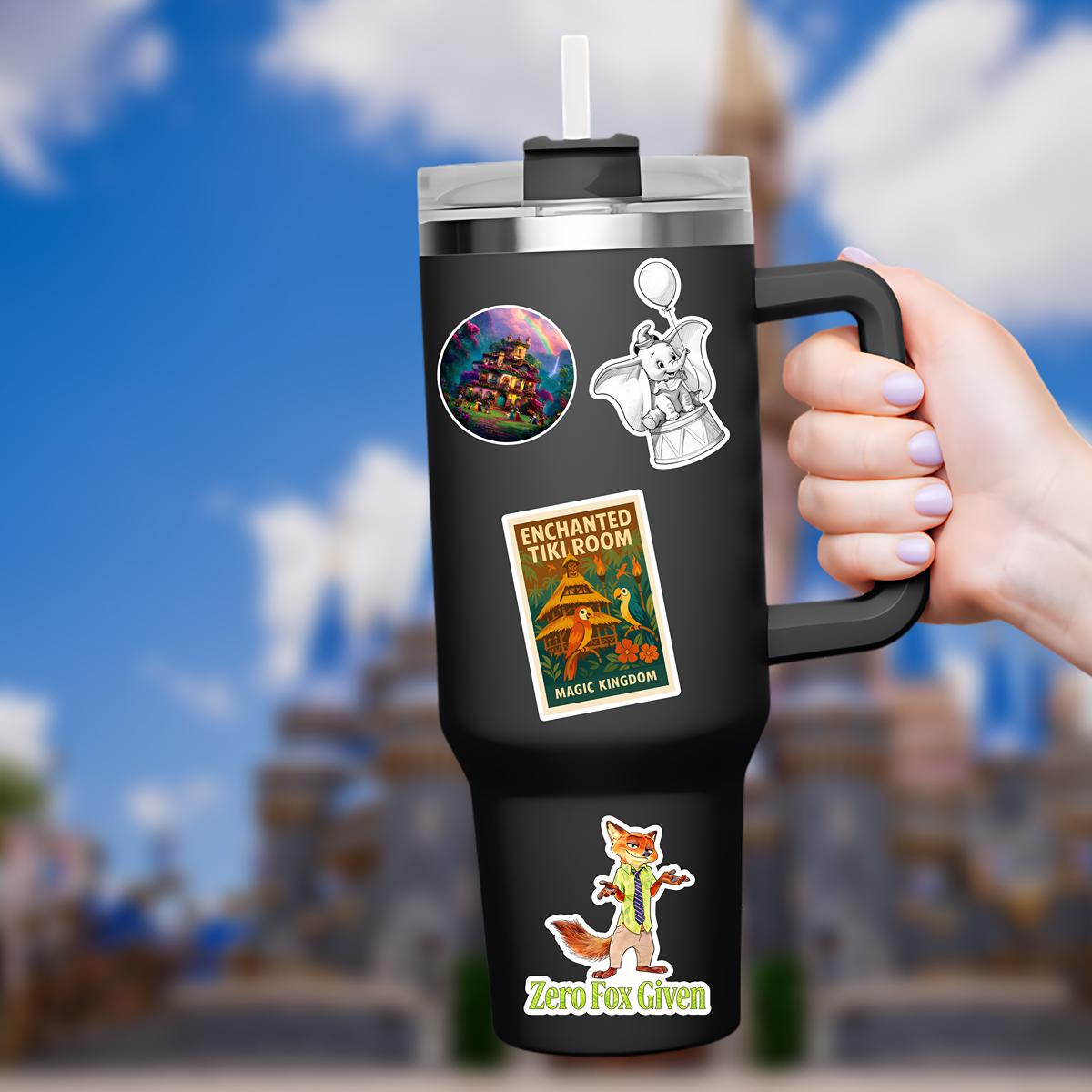 Disney Magic Kingdom Tiki Room  Sticker Waterproof Disney Laptop, Disneying Theme Park Vacation, Castle Park Mouse