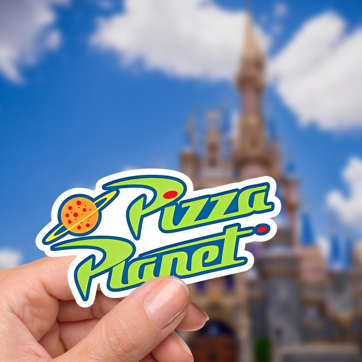 Pizza Planet Sticker: Toy Story Buzz Lightyear, Waterproof Vinyl Decal