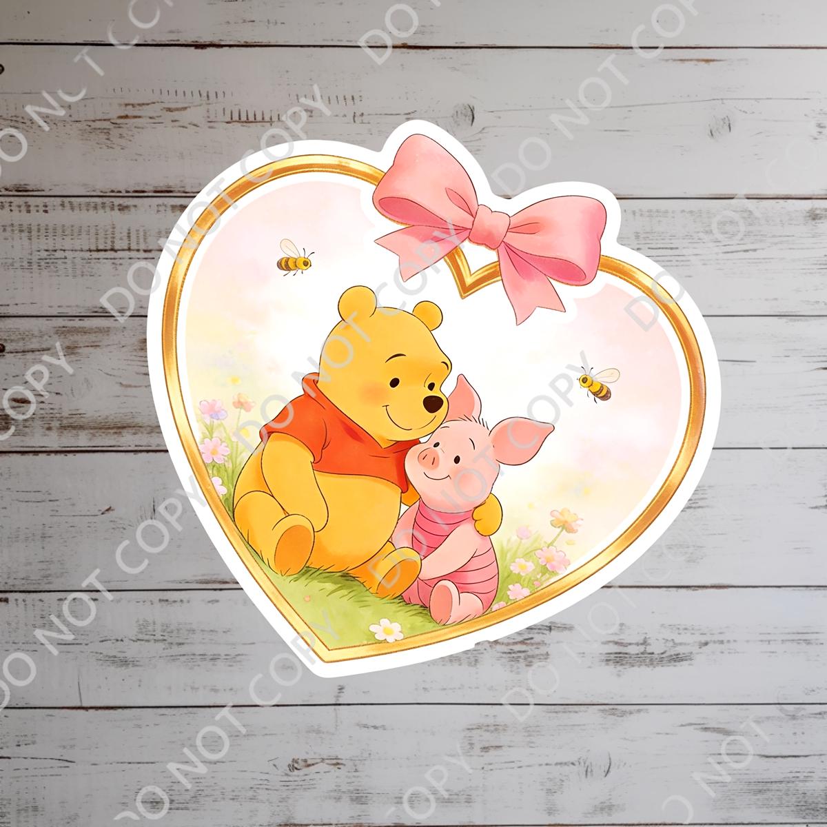 Disneyy  Winnie The Pooh Disney Laptop Sticker Positive Affirmation planner stationery decal water bottle cell