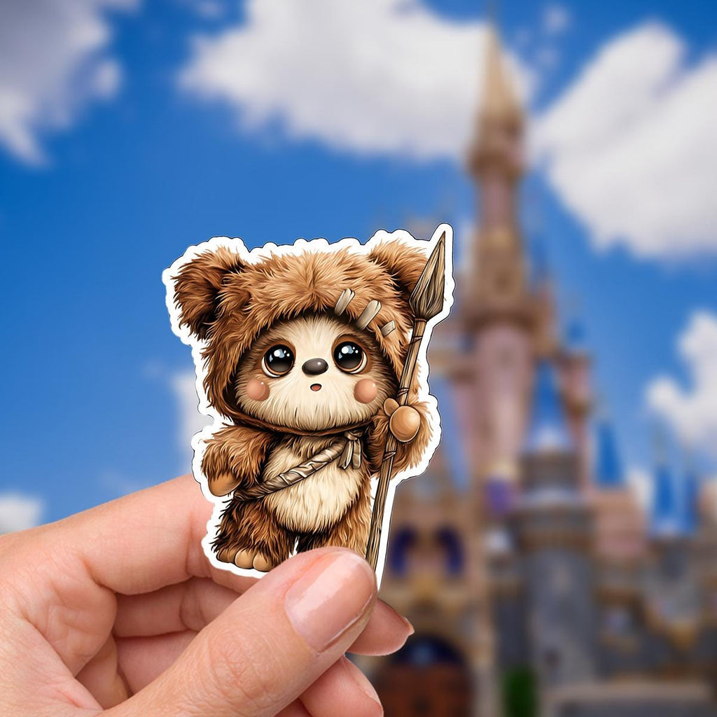 Star Wars  Ewok Wicket Waterproof Disney Laptop Stickers/  Disney yoda starwars planner stationery decal water bottle cell phone
