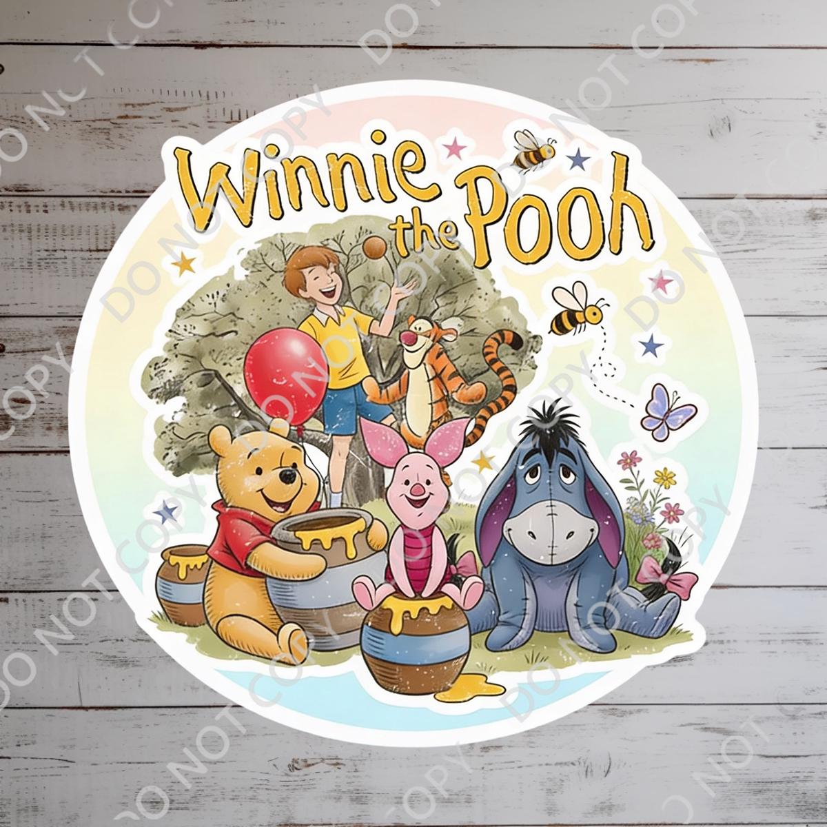 Disneyy  Winnie The Pooh Disney Laptop Sticker Positive Affirmation planner stationery decal water bottle cell