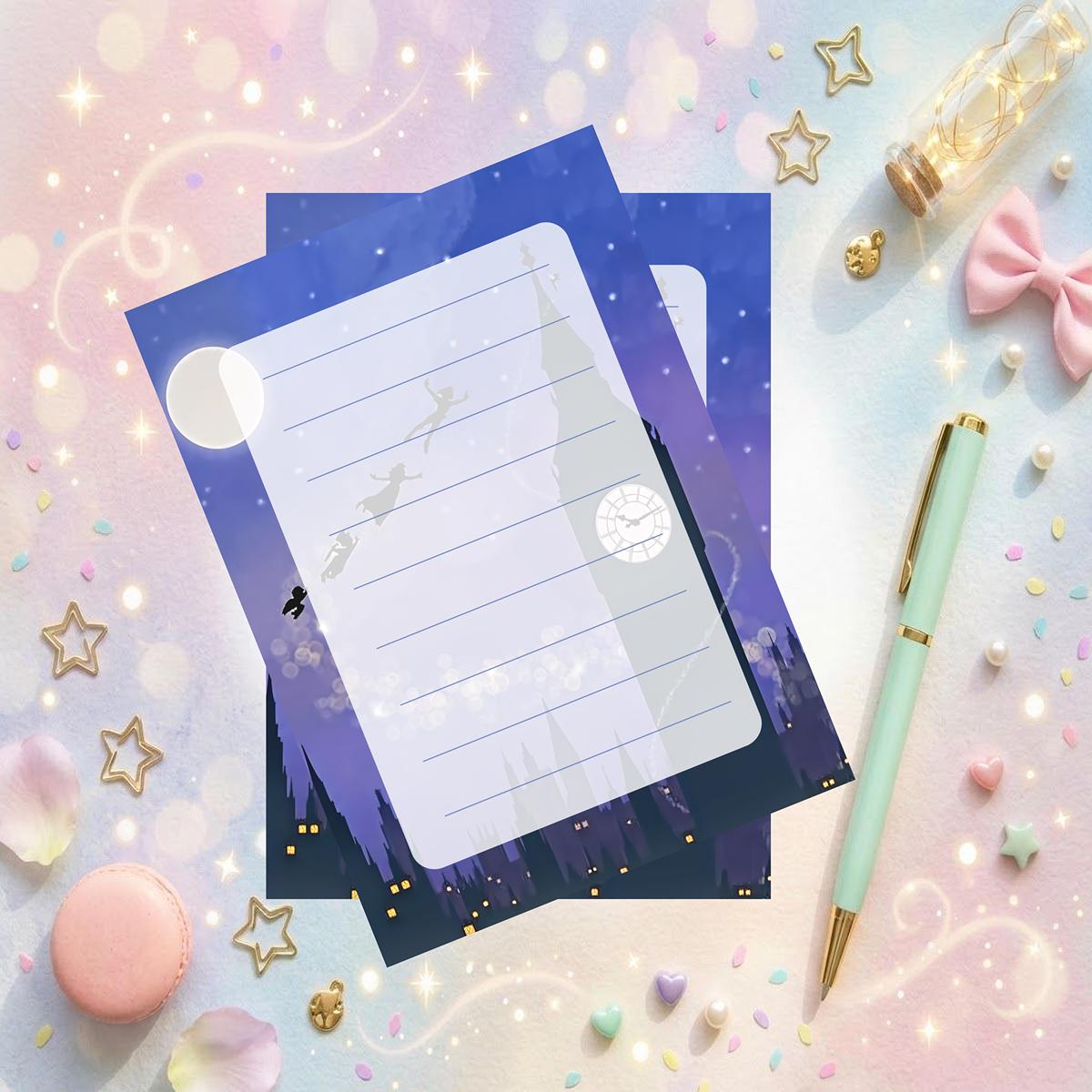 Peter Pan Notepad: Magical Days Planner, Journal, Stationery Disneyy Teacher Gift (5x7", 50 Sheets)