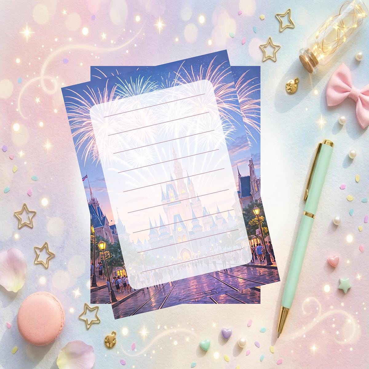 Disneyy Fireworks Notepad: Magical Days Planner, Journal, Stationery Disneyy Teacher Gift (5x7", 50 Sheets)