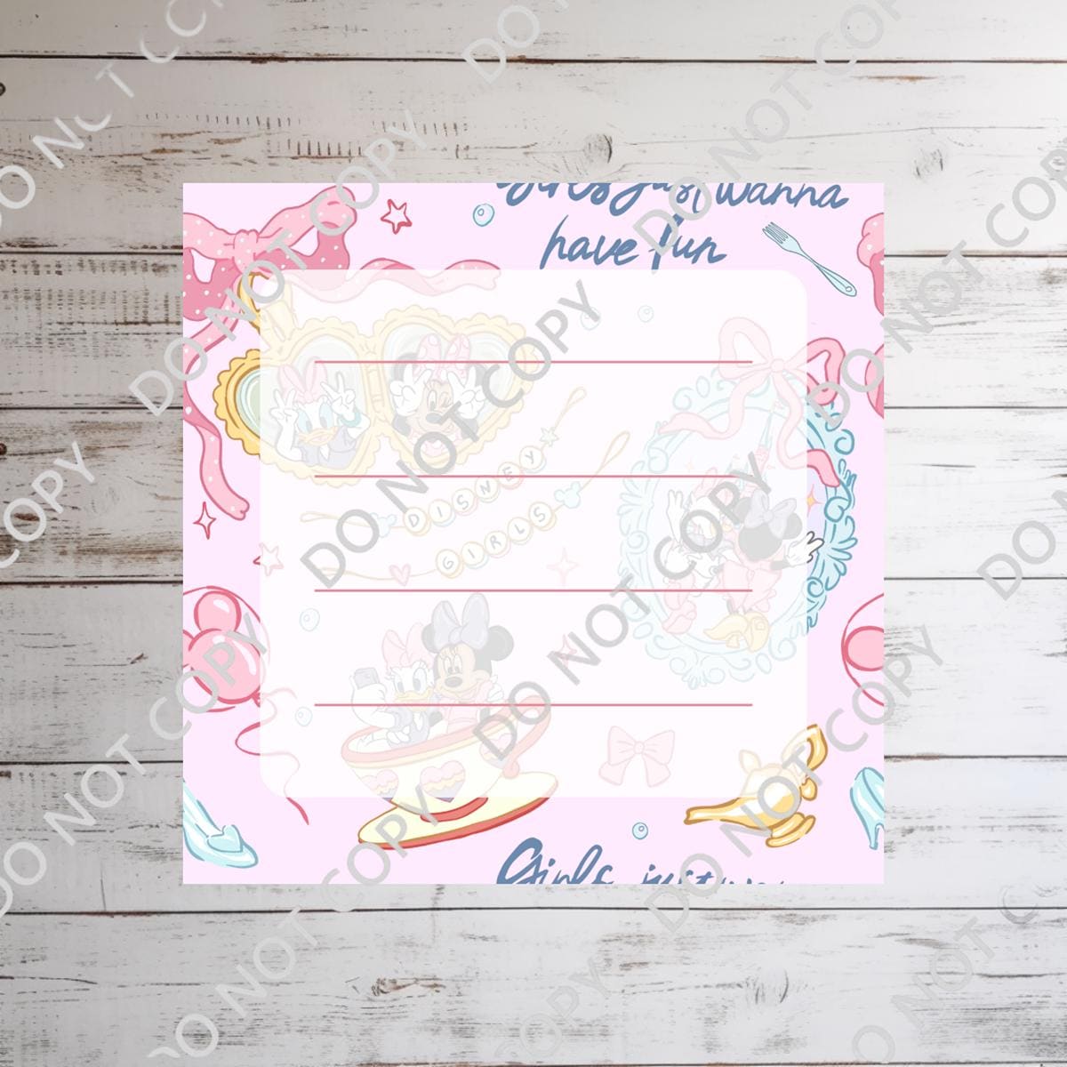 Minnie Mouse Daisy Best Friends Memo Notepad 50 sheets bullet journal Disney planner paper scrapbook stationery notebook supplies