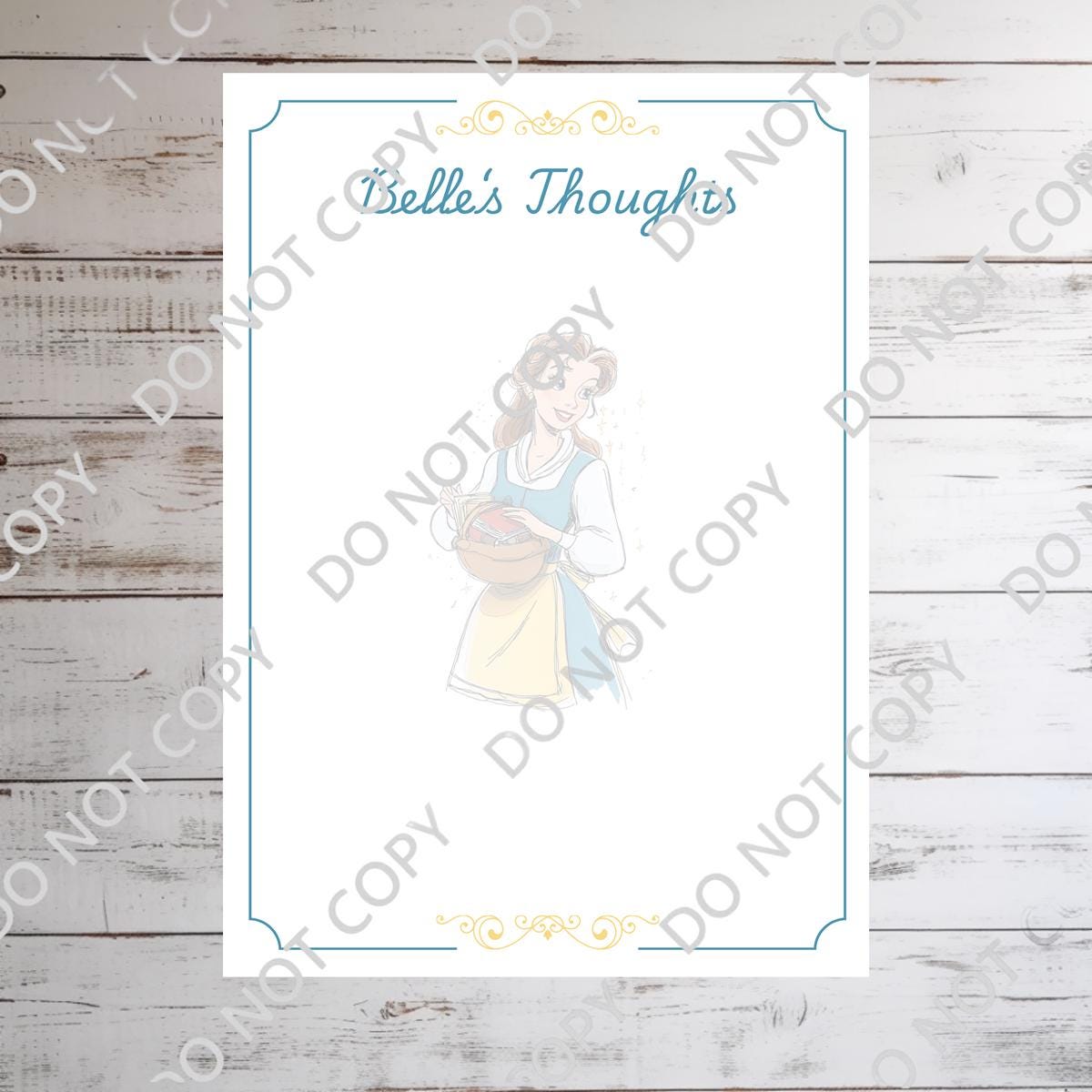 Beauty And The Beast  Memo Notepad 50 sheets bullet journal Disney planner paper scrapbook stationery notebook supplies