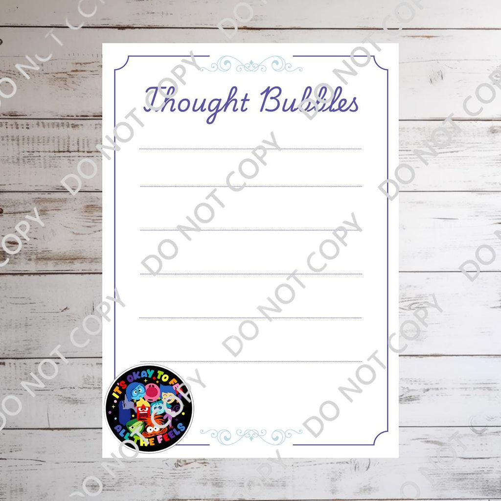 Disneyy Inside Out Feelings Memo Notepad 50 sheets bullet journal Disney planner paper scrapbook stationery notebook supplies