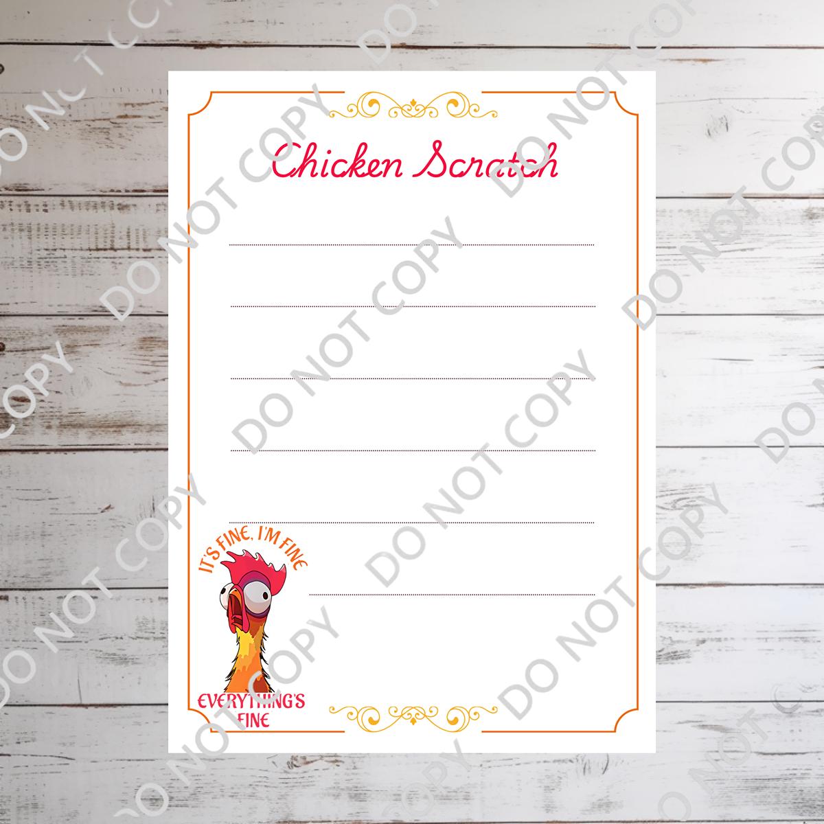 Hei Hei It's Fine I'm Fine Everythings Fine Memo Notepad 50 sheets bullet journal Disney planner  scrapbook stationery notebook supplies