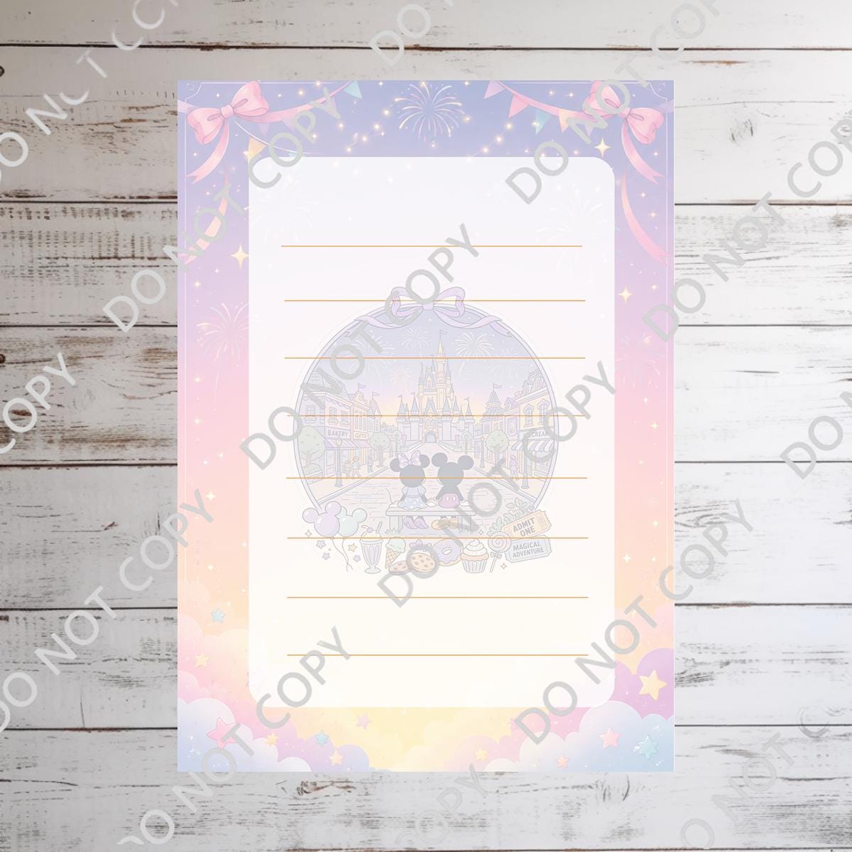 Mickey And Minnie Mouse Mainestreet Memo Notepad 50 sheets bullet journal Disney planner paper scrapbook stationery notebook supplies