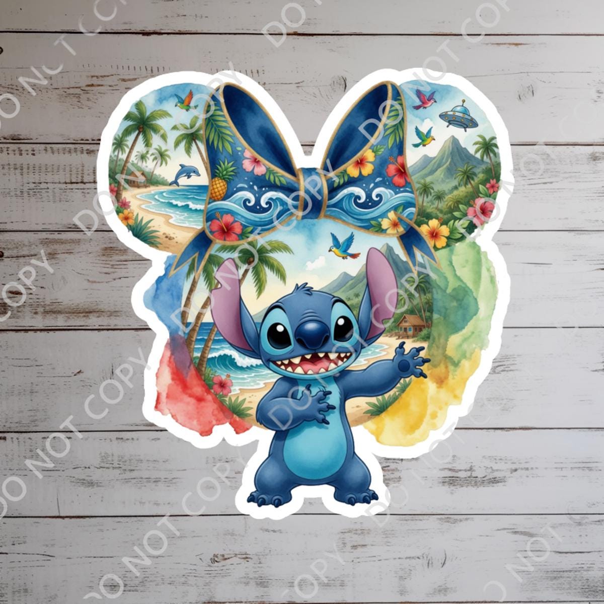 Lilo & Stitch Humor Sticker: Waterproof Vinyl Decal
