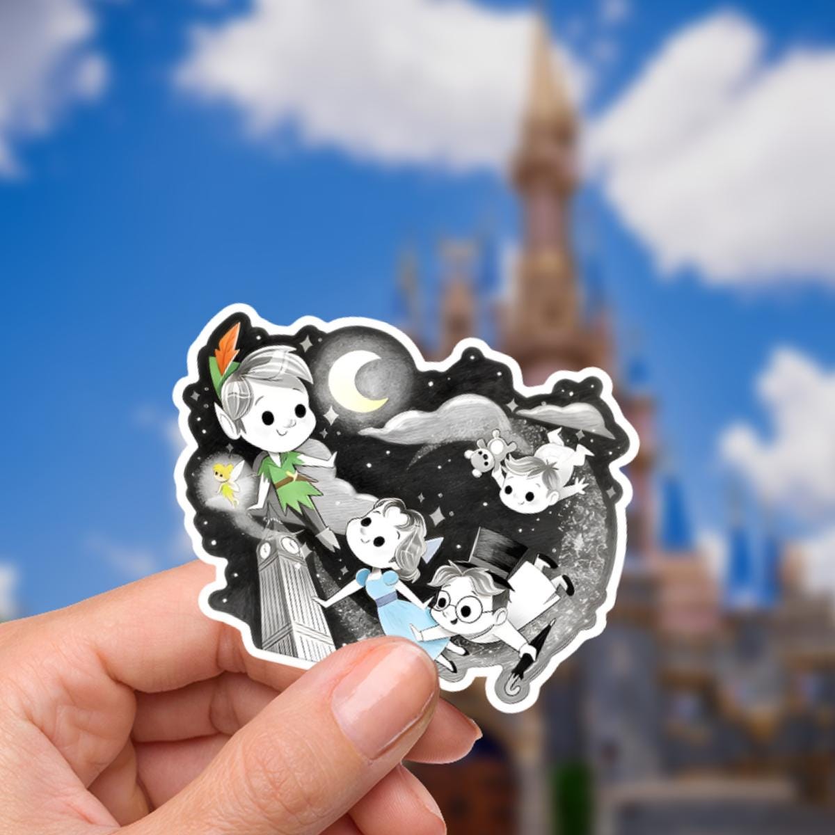 Peter Pan Wendy NeverLand sticker Disneyy Pixie Dust Laptop Stickers/Minnie Vinyl Decals/  Planner , kindle stickers, Water bottle sticker