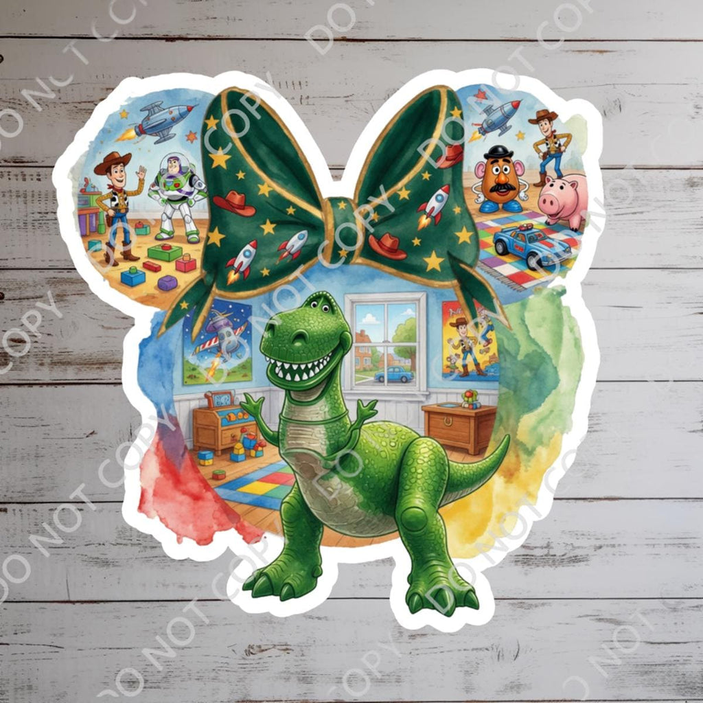 Rex Toy Story Buzz Lightyear, Woody, Kindle Stickers, Waterproof Vinyl Decal