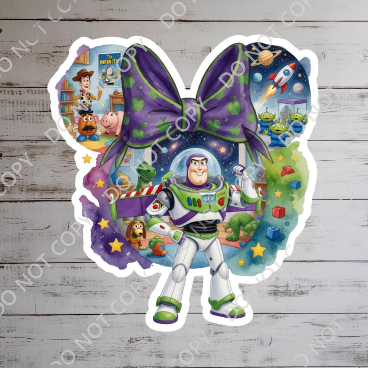 Toy Story Buzz Lightyear Sticker: To Infinity and Beyond Vinyl Decal