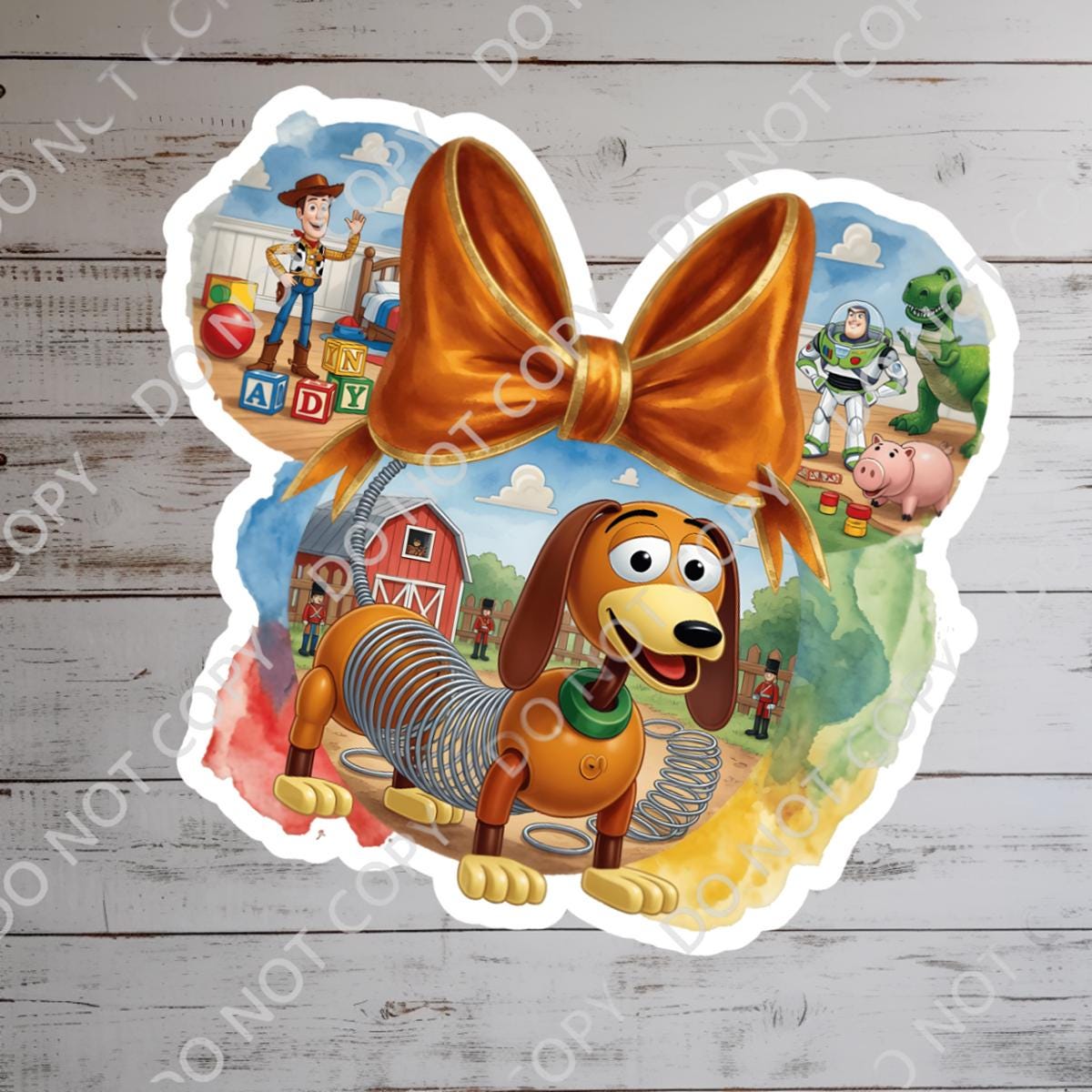 Slinky Dog  Toy Story Buzz Lightyear, Woody, Kindle Stickers, Waterproof Vinyl Decal