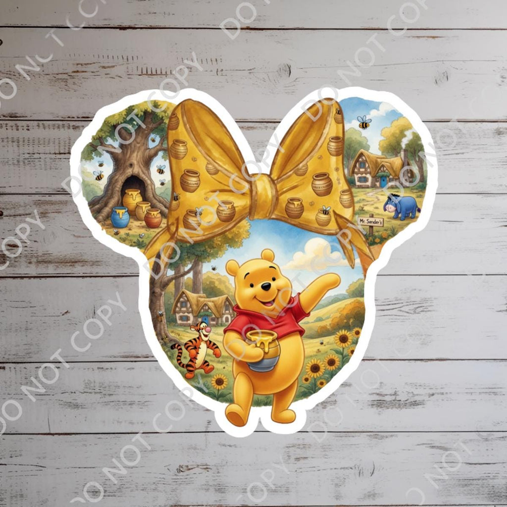 Disneyy  Winnie The Pooh Disney Laptop Sticker Positive Affirmation planner stationery decal water bottle cell