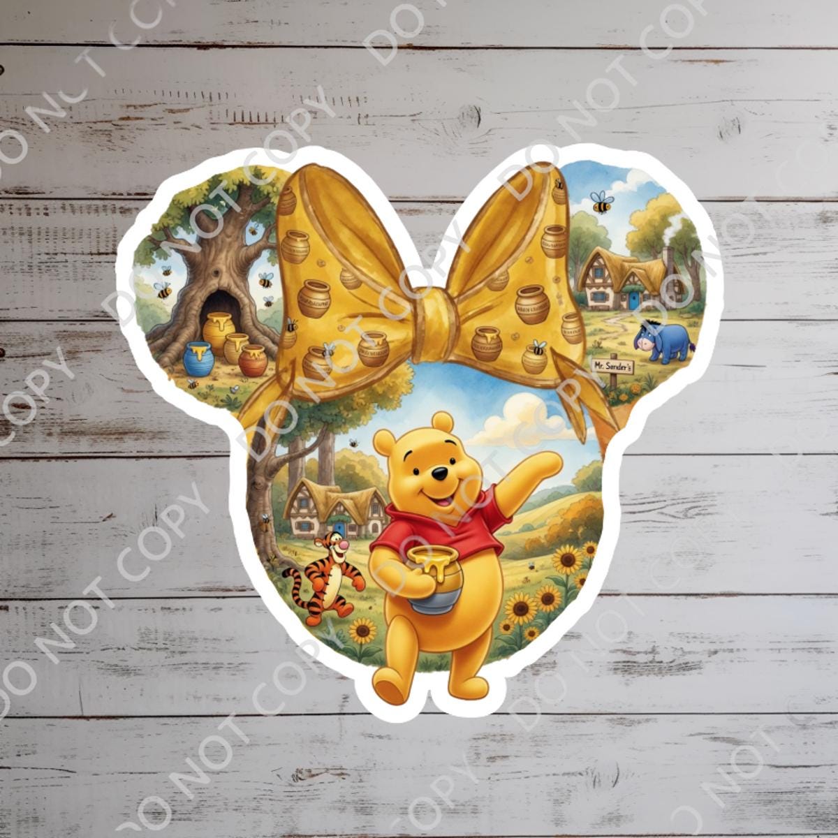 Disneyy  Winnie The Pooh Disney Laptop Sticker Positive Affirmation planner stationery decal water bottle cell