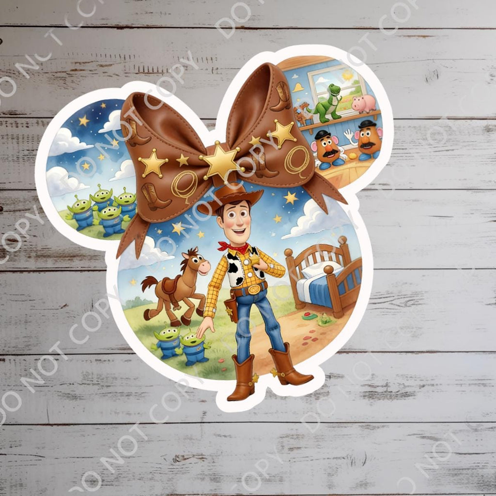 Woody Toy Story Buzz Lightyear, Woody, Kindle Stickers, Waterproof Vinyl Decal
