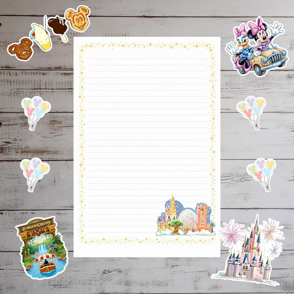Disneyy Parks Day Essential Bundle Memo Notepad 50 sheets bullet journal Disney planner paper scrapbook stationery notebook supplies