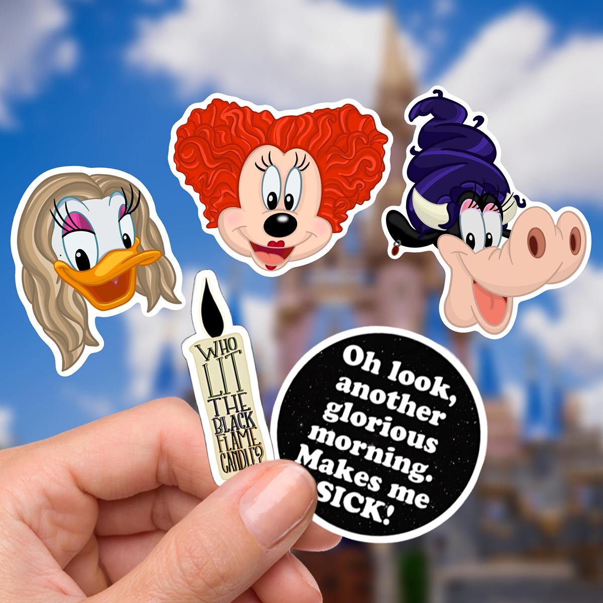 Hocus Pocus Halloween Disney Sanderson Sisters Sticker Bundle