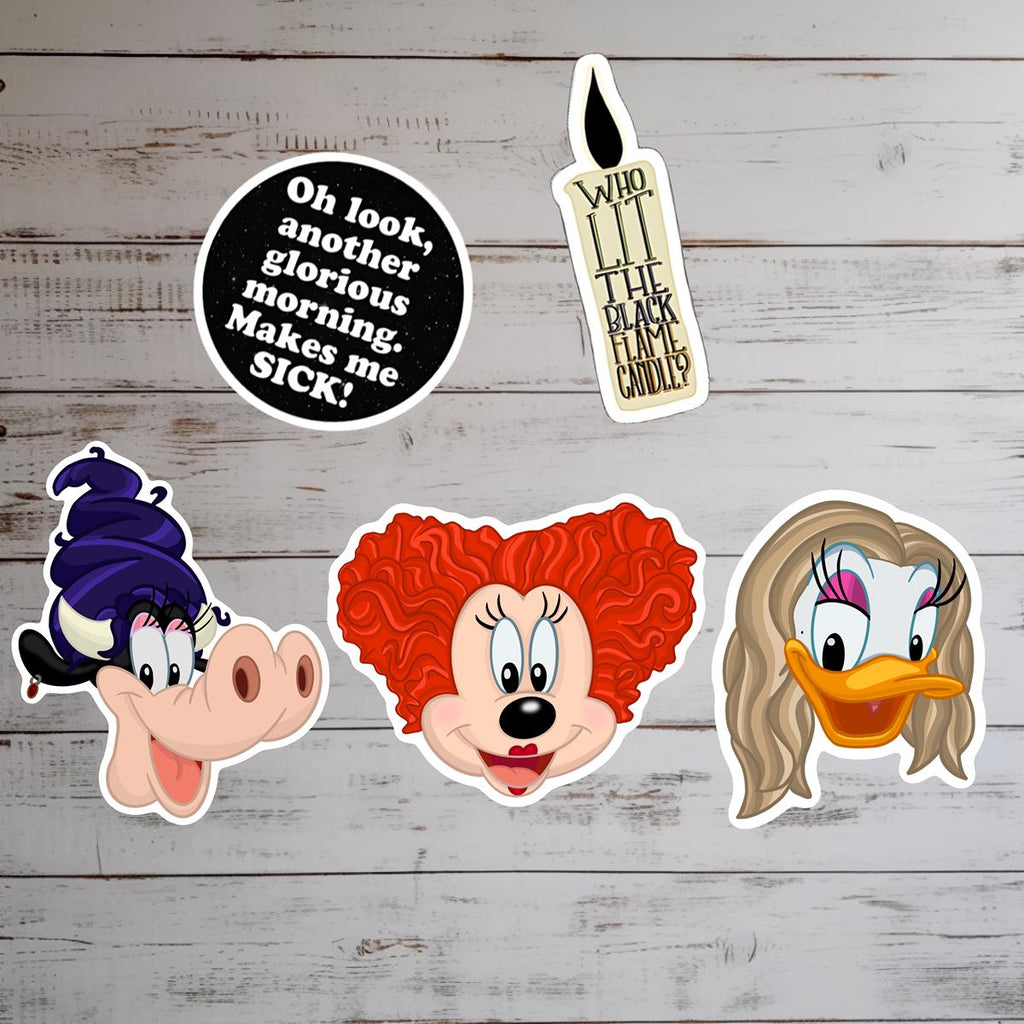 Hocus Pocus Halloween Disney Sanderson Sisters Sticker Bundle