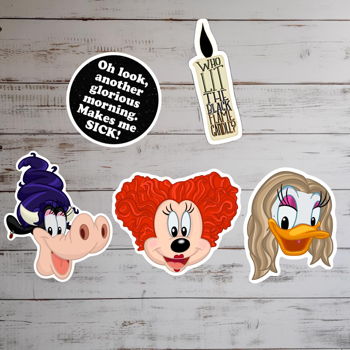 Hocus Pocus Halloween Disney Sanderson Sisters Sticker Bundle